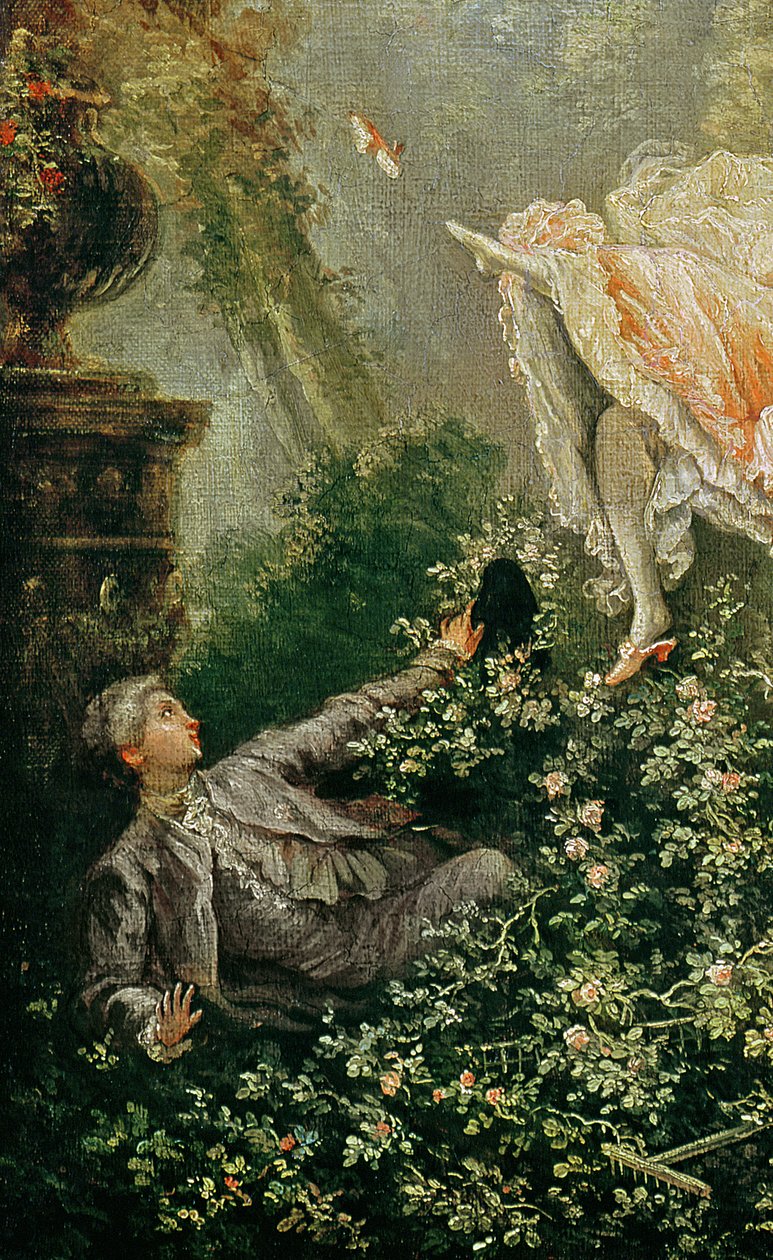 The Swing (detalj av 156532) av Jean Honore Fragonard