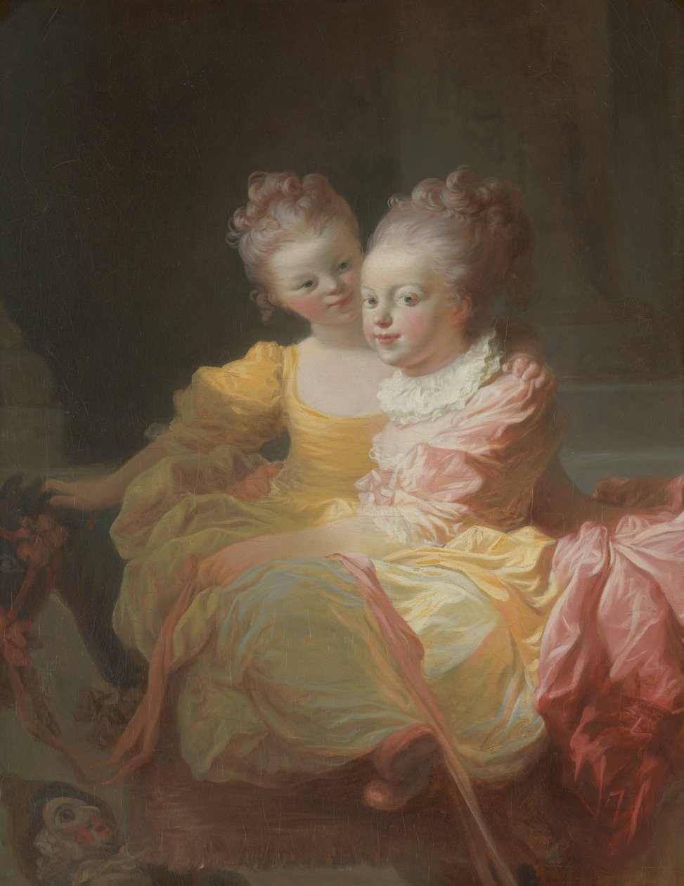 The Two Sisters, ca. 1769-70 (olje på lerret) av Jean Honore Fragonard