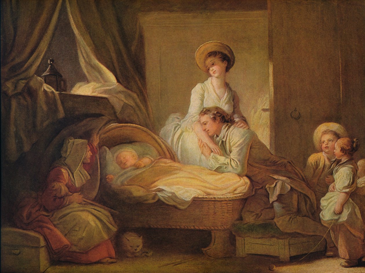 Besøket i barnehagen, c1775 av Jean Honore Fragonard