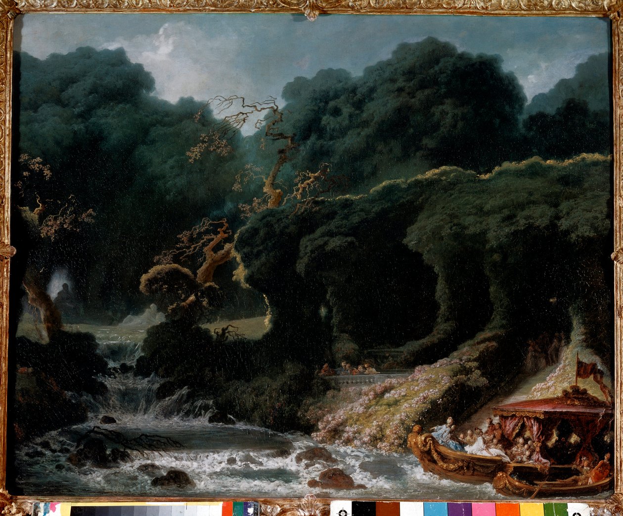 Festen i Rambouillet kalte kjærlighetens øy. Maleri av Jean Honore Fragonard (1732-1806) av Jean Honore Fragonard