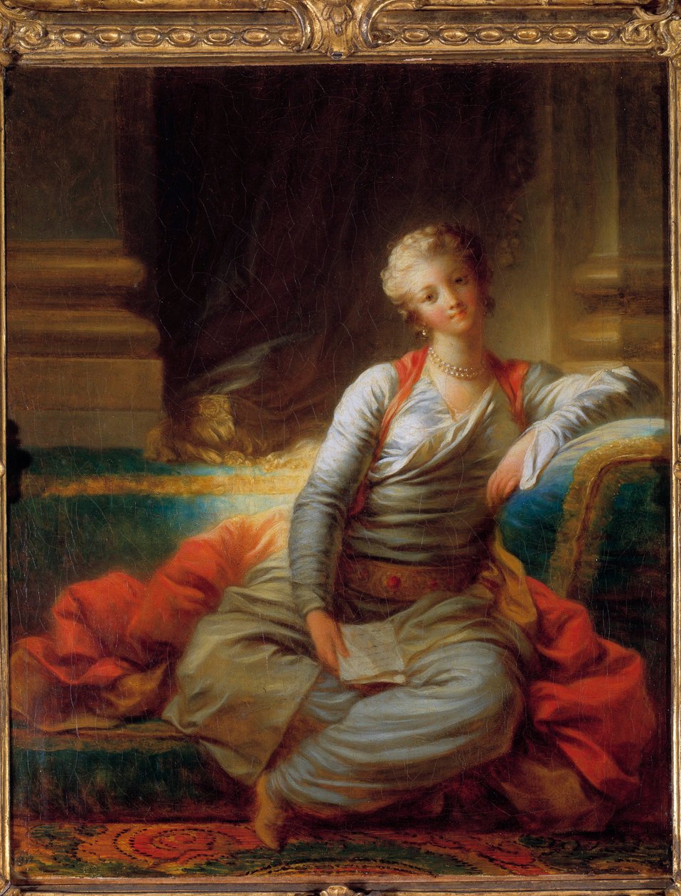 Sultanen har perlemaleriet av Jean Honore Fragonard (1732-1806) fra 1700-tallet. Privat samling. av Jean Honore Fragonard