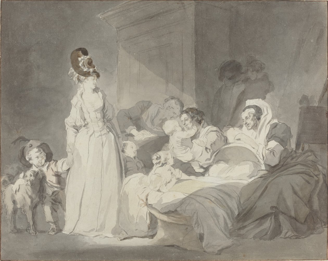 Besøk til sykepleieren av Jean Honore Fragonard