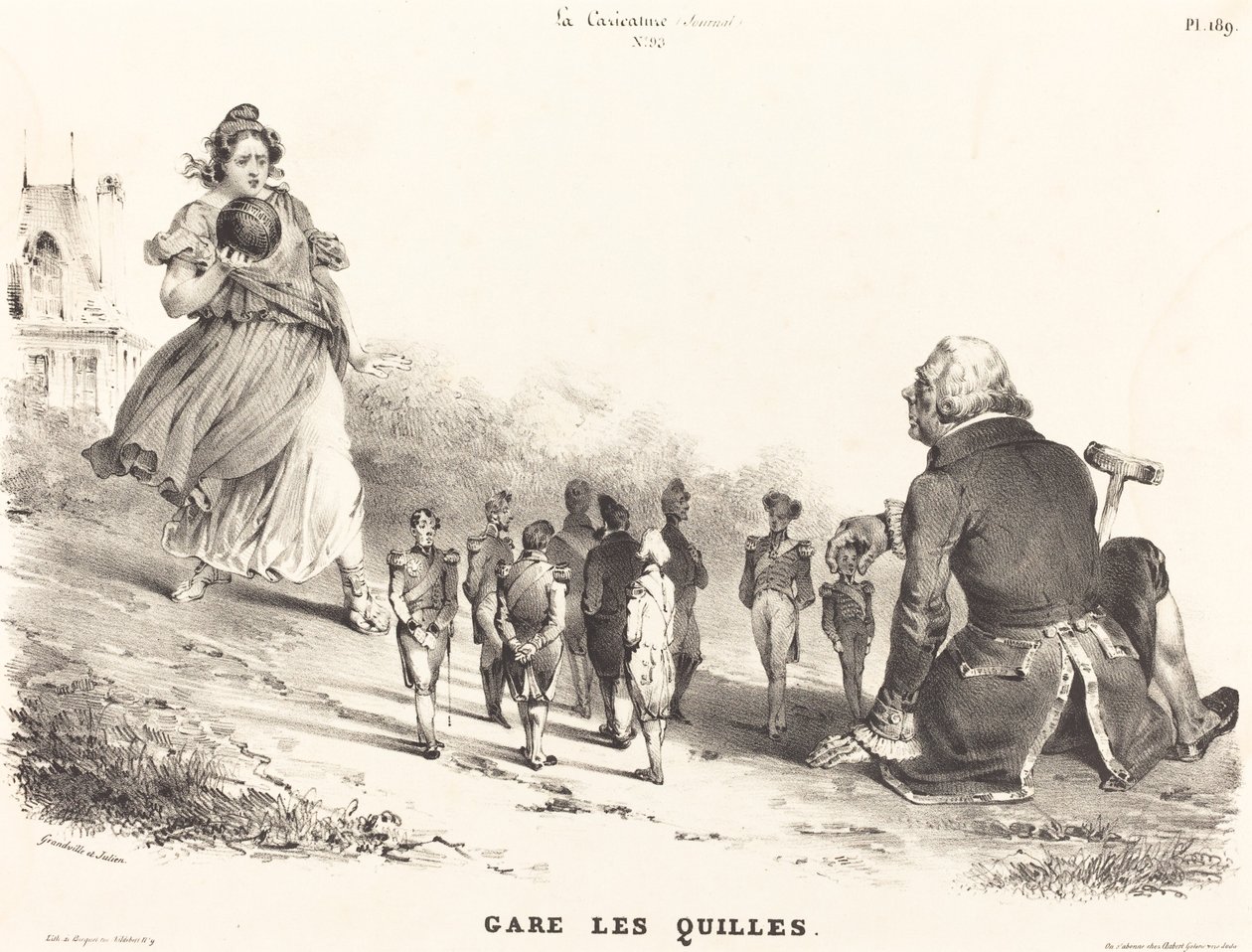 Parker Skittles av Jean Ignace Isidore Grandville