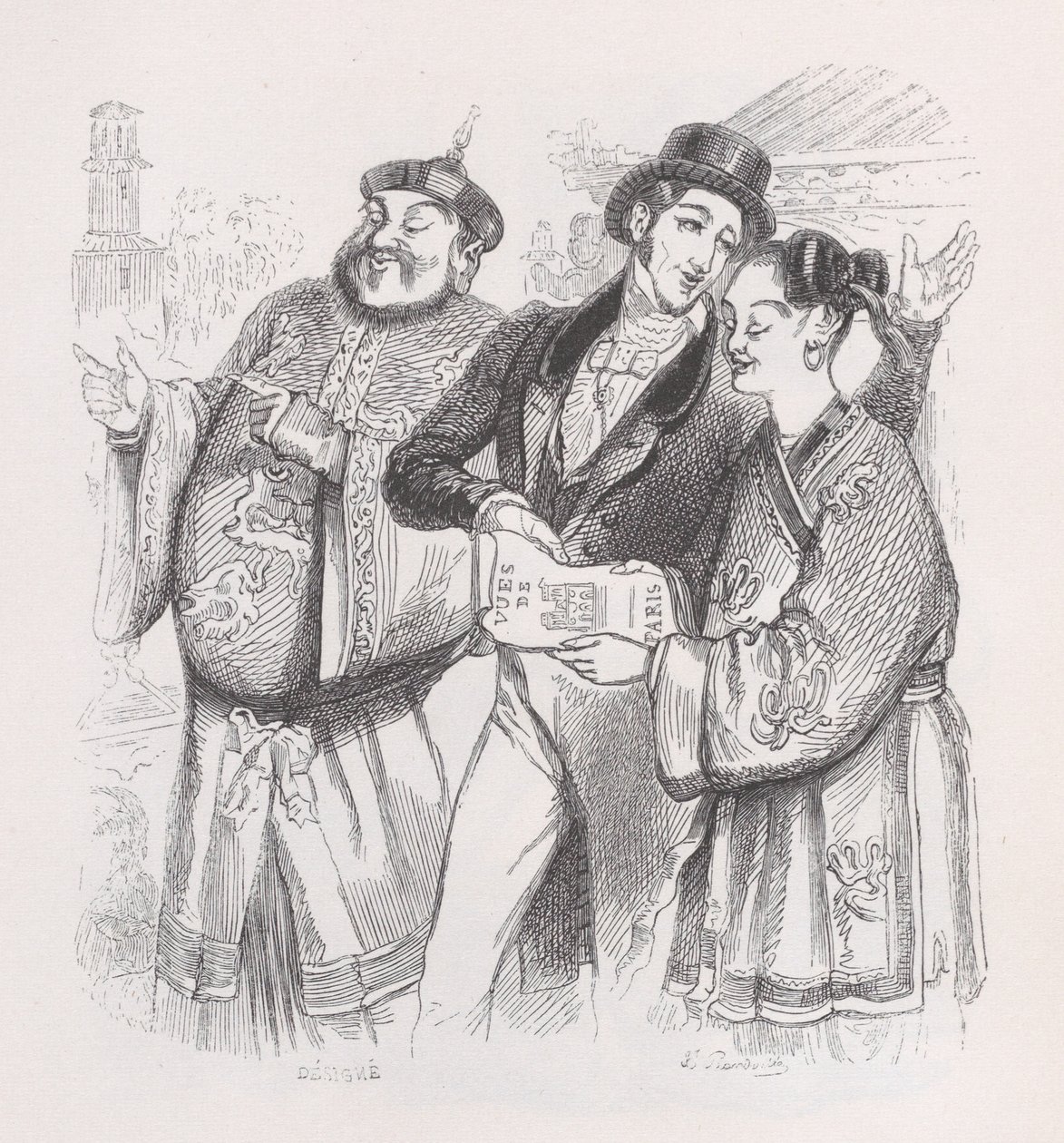 Jean av Paris fra The Complete Works of Béranger, 1836. av Jean Ignace Isidore Gérard