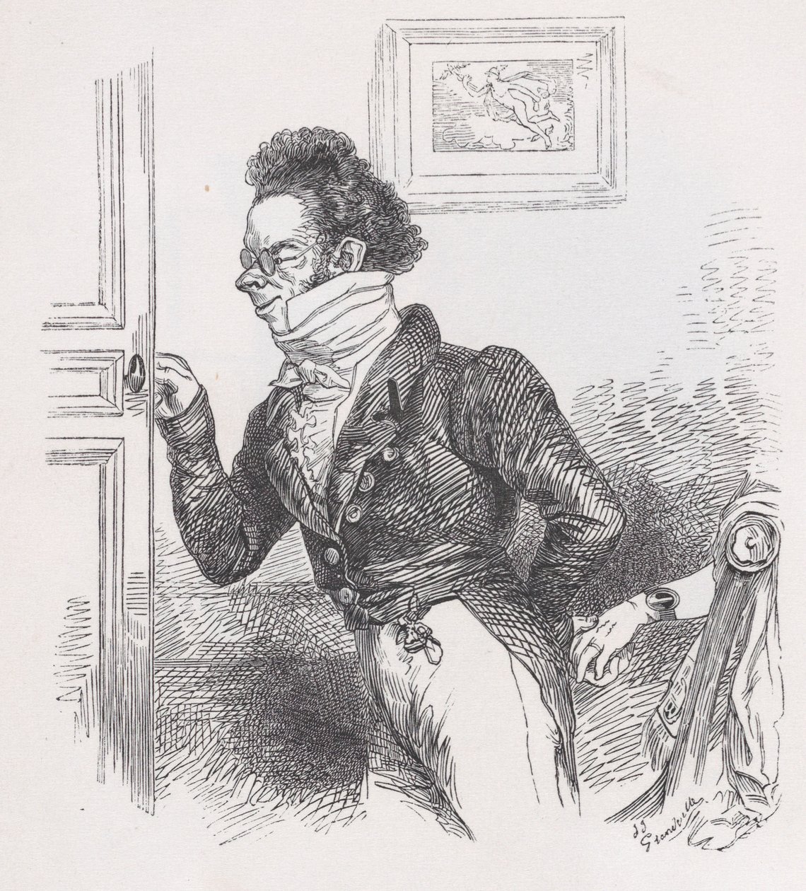 Robin, the Friend from The Complete Works of Béranger, 1836.    1148004   no       norwegian Successfully Translated  Original: The Actors Sanogawa Ichimatsu I as Kosoke and Arashi Tominosuke I as Okiku Translat: The Actors Sanogawa Ichimatsu I as Kosoke a av Jean Ignace Isidore Gérard