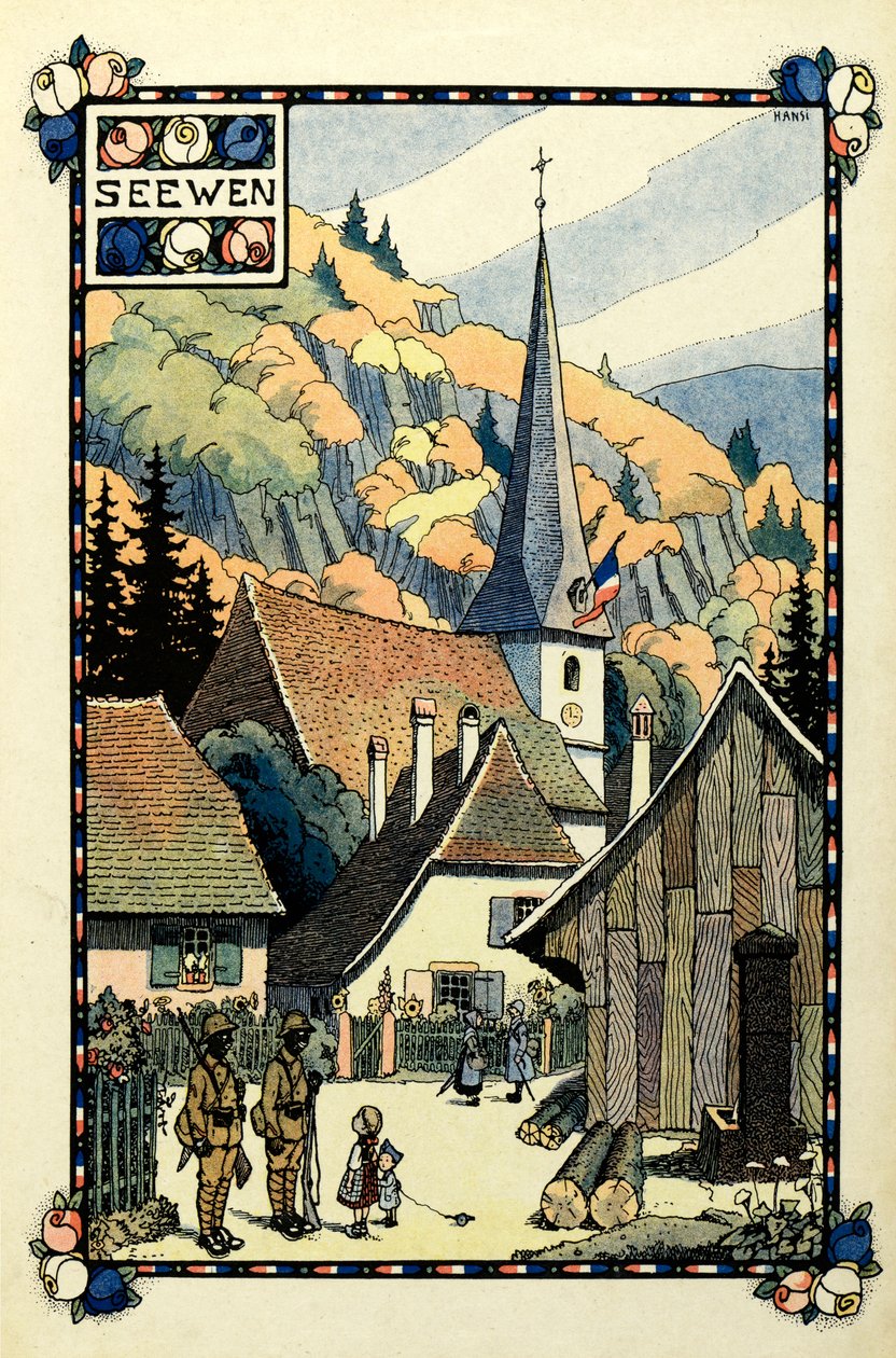 Trefarget paradis: Seewen 1918 av Jean Jacques (1873 1951) Waltz