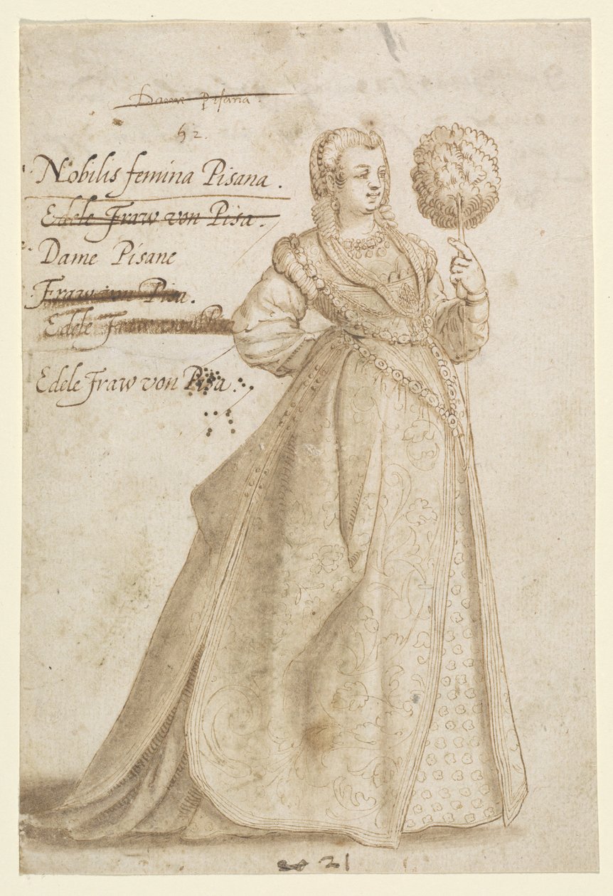 En edel dame fra Pisa av Jean Jacques Boissard