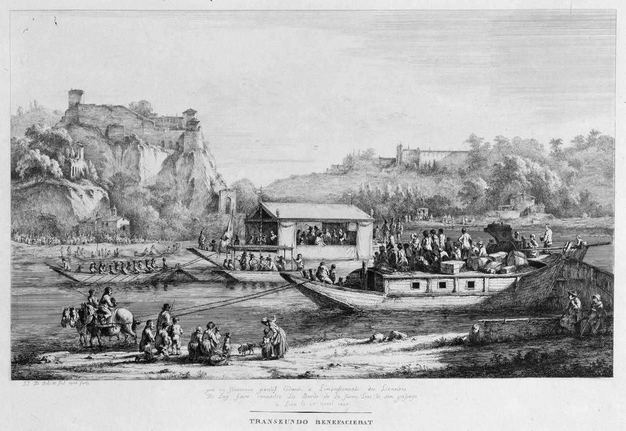 Båttur på Seinen, 1803. av Jean Jacques Boissieu de