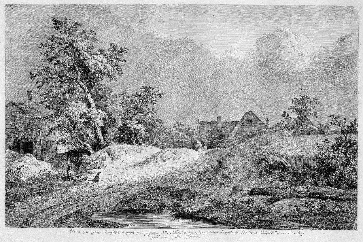 Hvetemark', 1772. av Jean Jacques Boissieu de