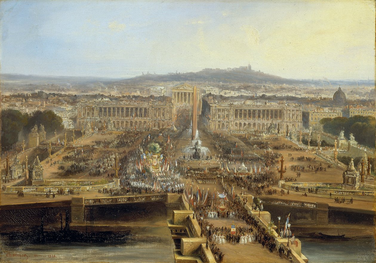 Feast of Concord, 21. mai 1848 på Champ-de-Mars, 1848. av Jean Jacques Champin