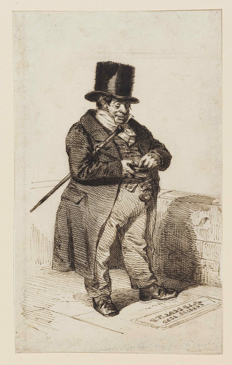 Rentier type, 1840. av Jean Jacques Grandville