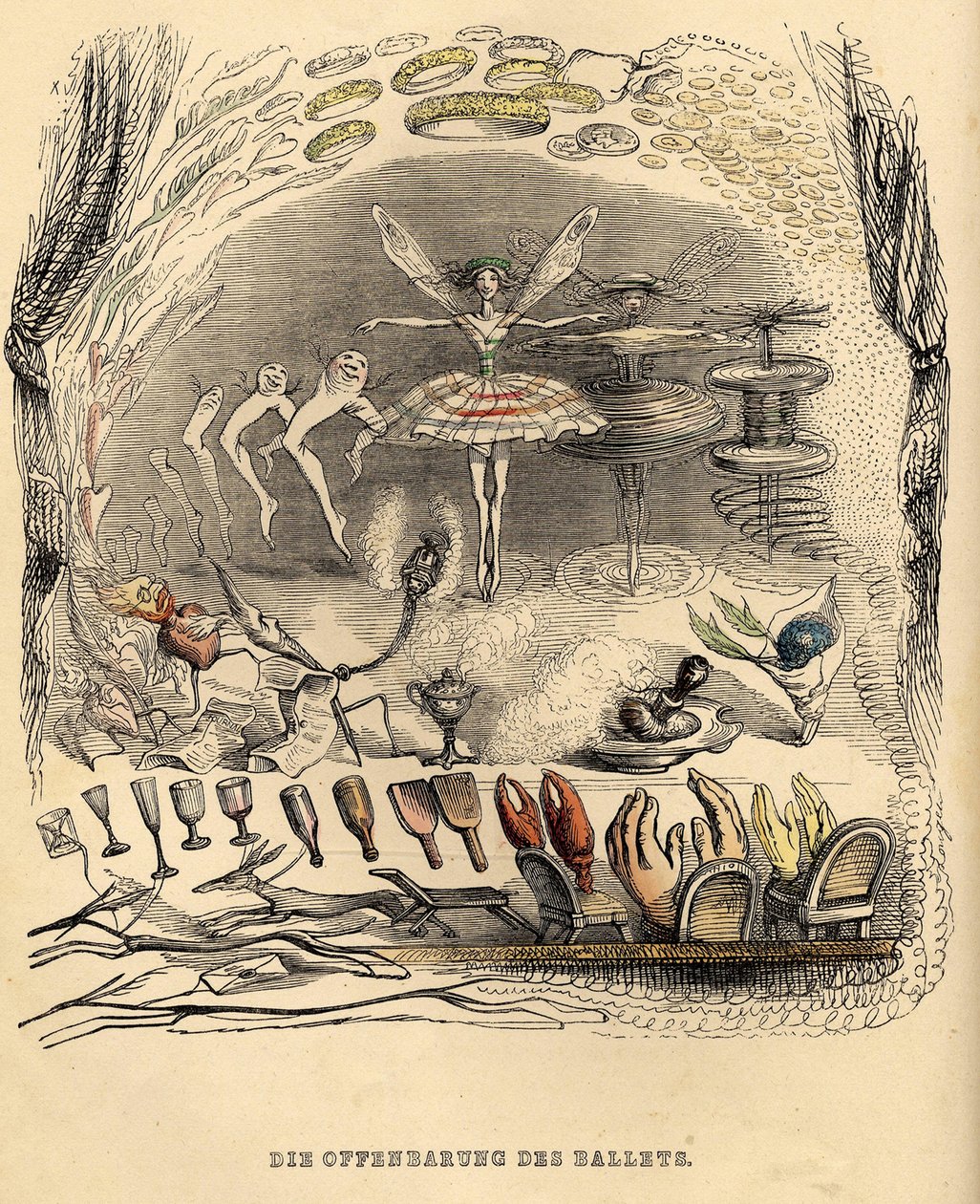 Ballettens åpenbaringer, 1840-årene av Jean Jacques Grandville