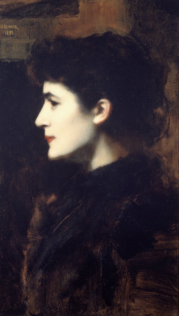 Eugénie-Marie Gadiffet-Caillard kjent som Germaine Dawis 1857-1927, 1892. av Jean Jacques Henner