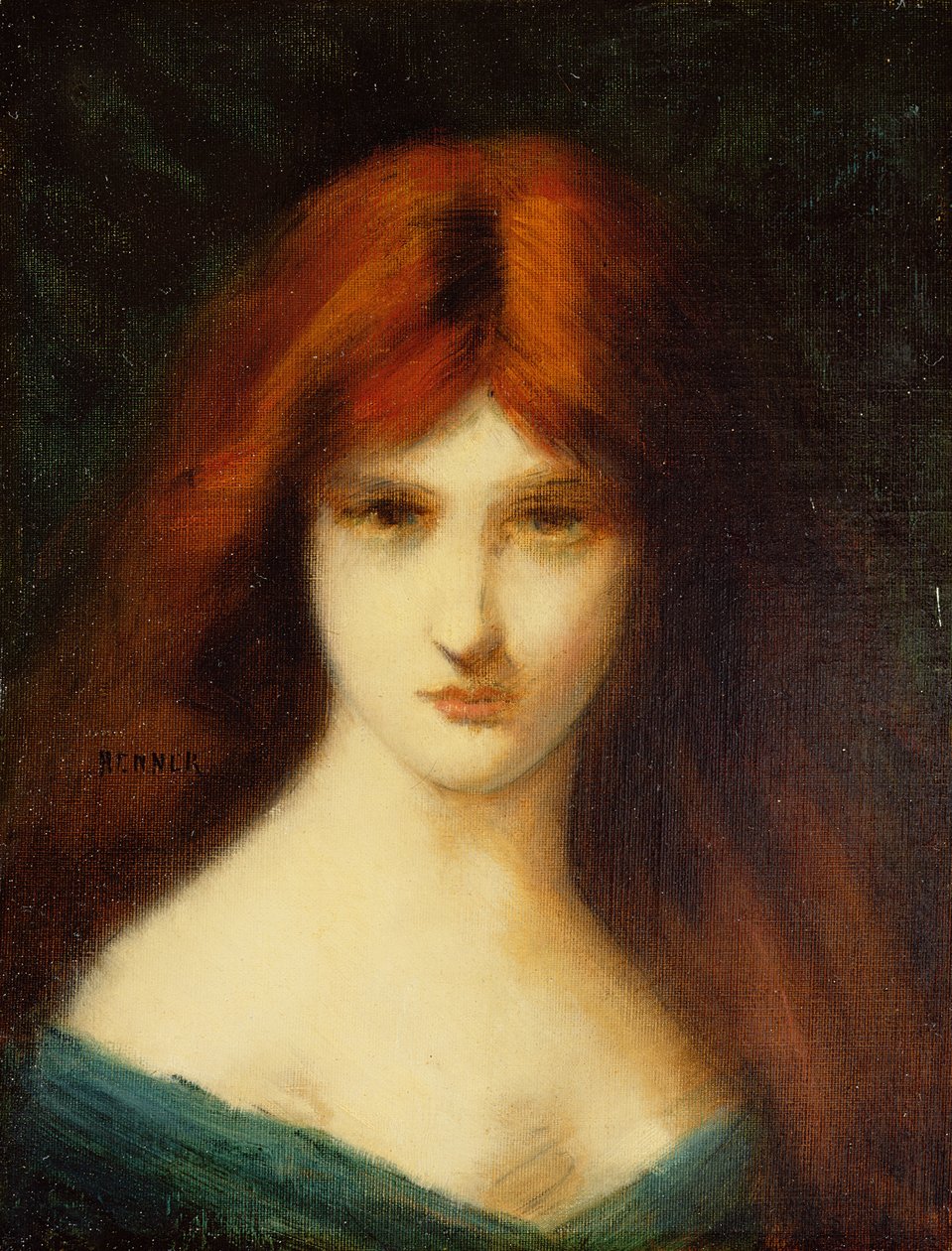 Portrett av en dame av Jean Jacques Henner