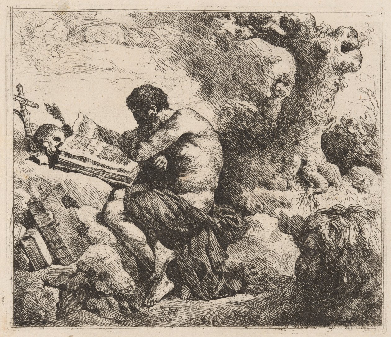 Den hellige Jerome av Jean Jacques Lagrenée II