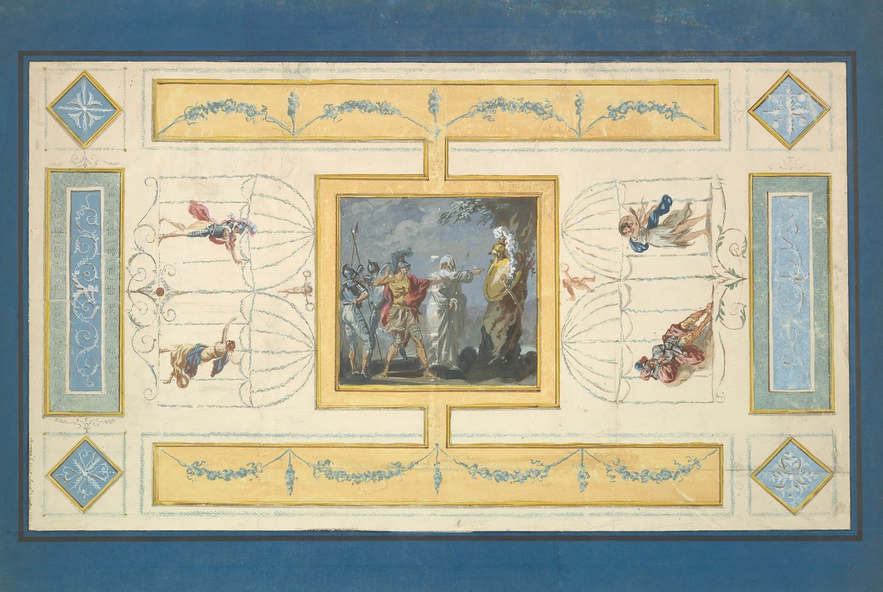 Study for a Ceiling, n.d.. av Jean Jacques Lagrenee
