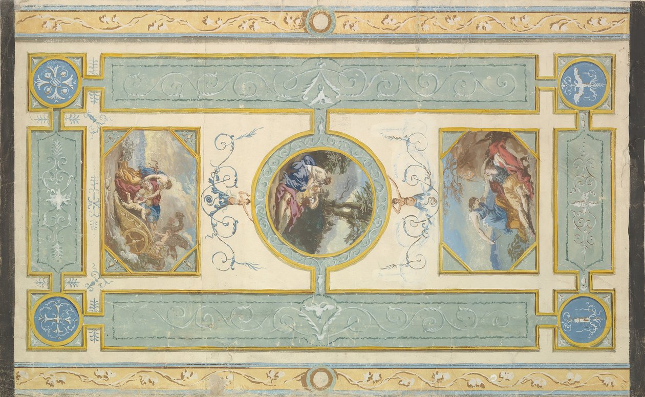 Study for a Ceiling, n.d.. av Jean Jacques Lagrenee