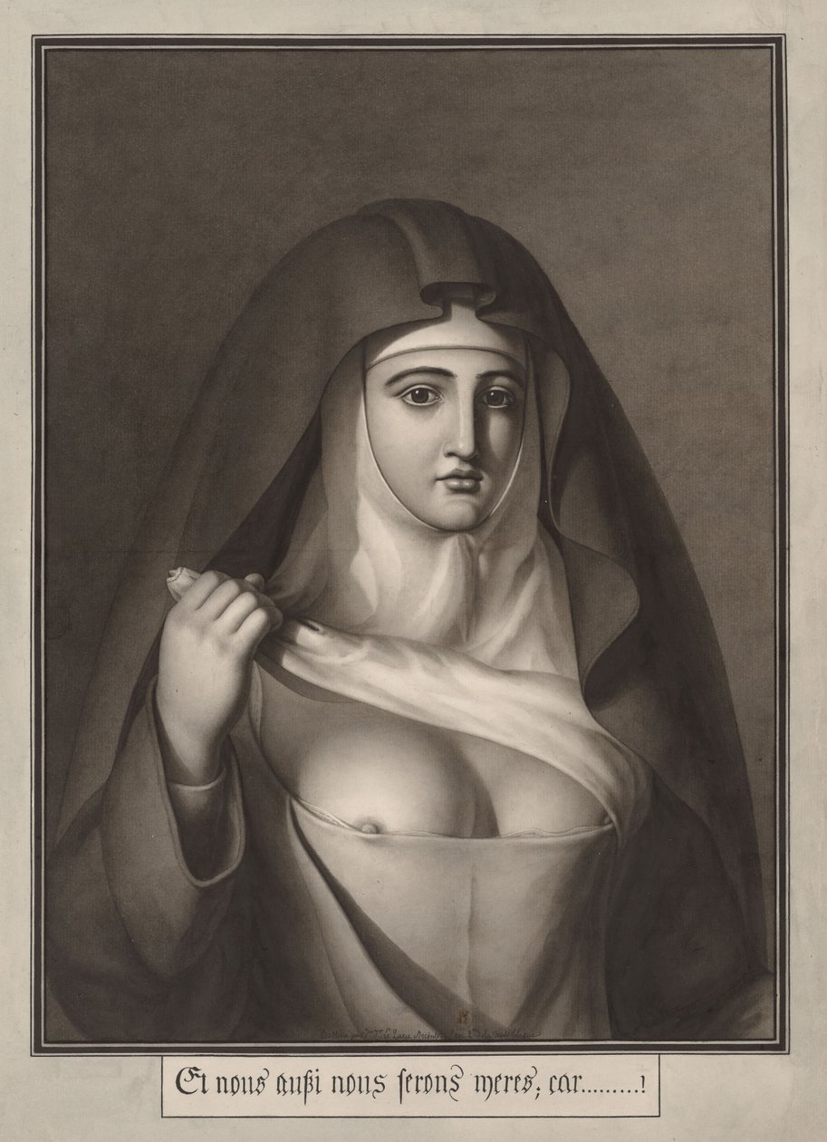 Og vi vil også være mødre fordi...!, 1794. av Jean Jacques Lequeu
