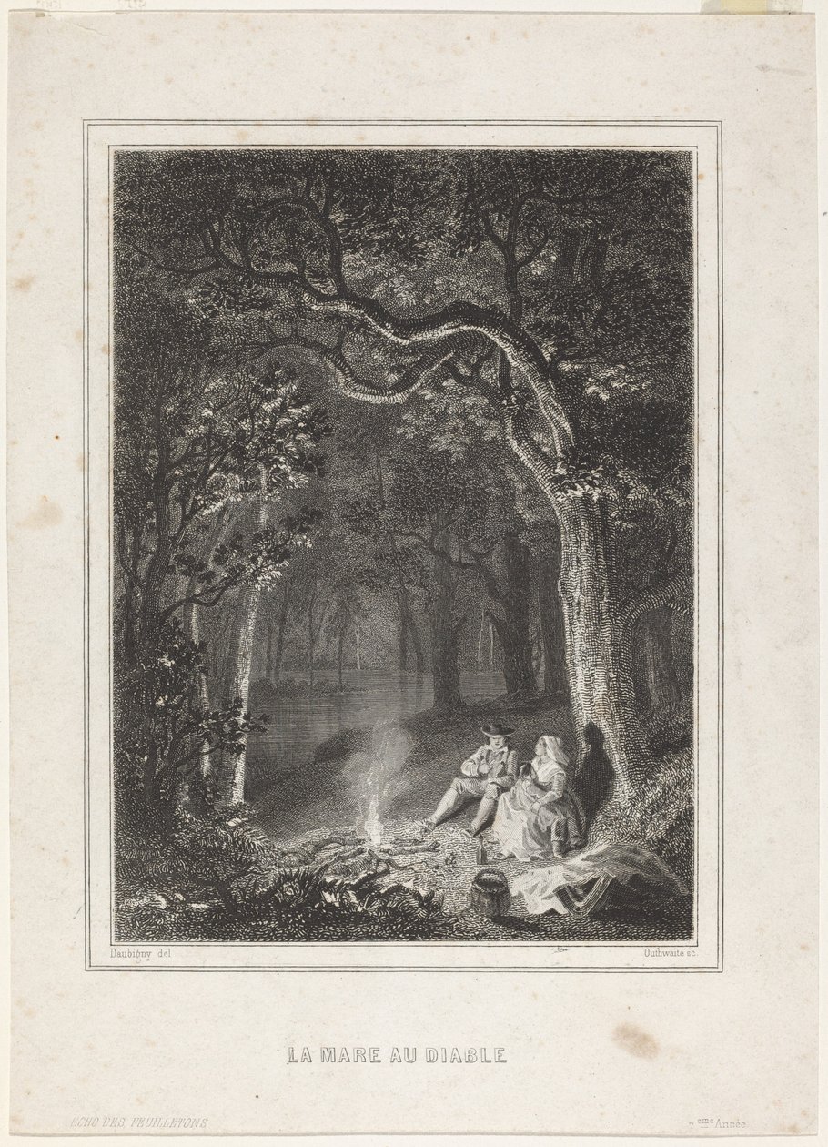 Djevelens dammen av Jean Jacques Outhwaite, after Charles François Daubigny