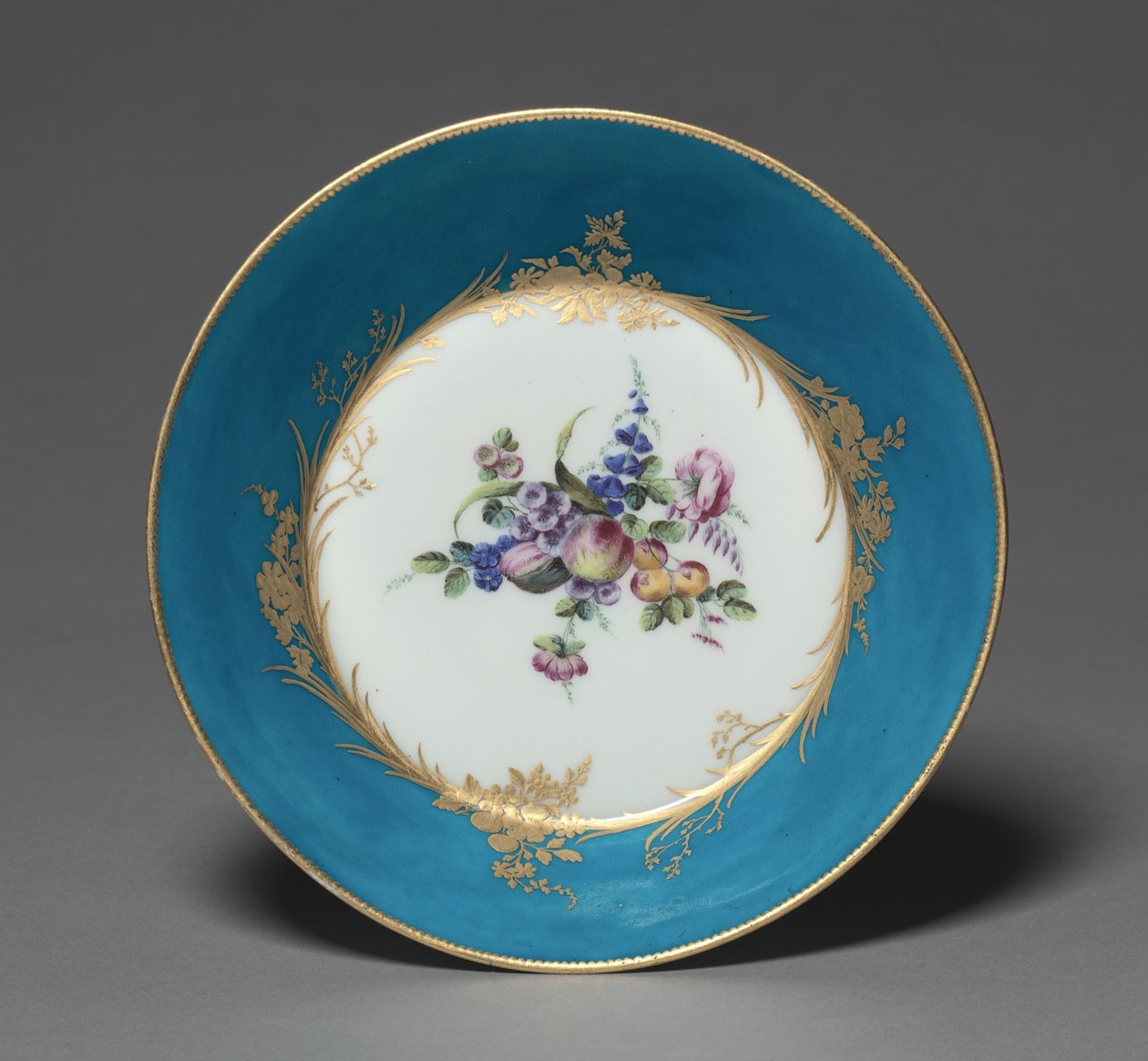 Tallerken, produsent Vincennes Factory, Frankrike, 1753 av Jean Jacques Siou