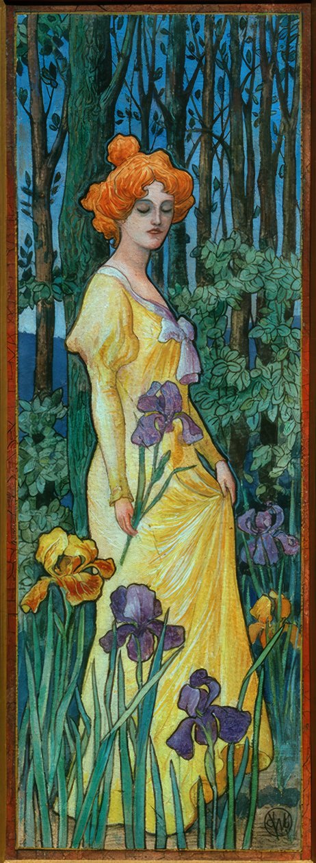 Kvinnen med iris av Jean Jacques Waltz