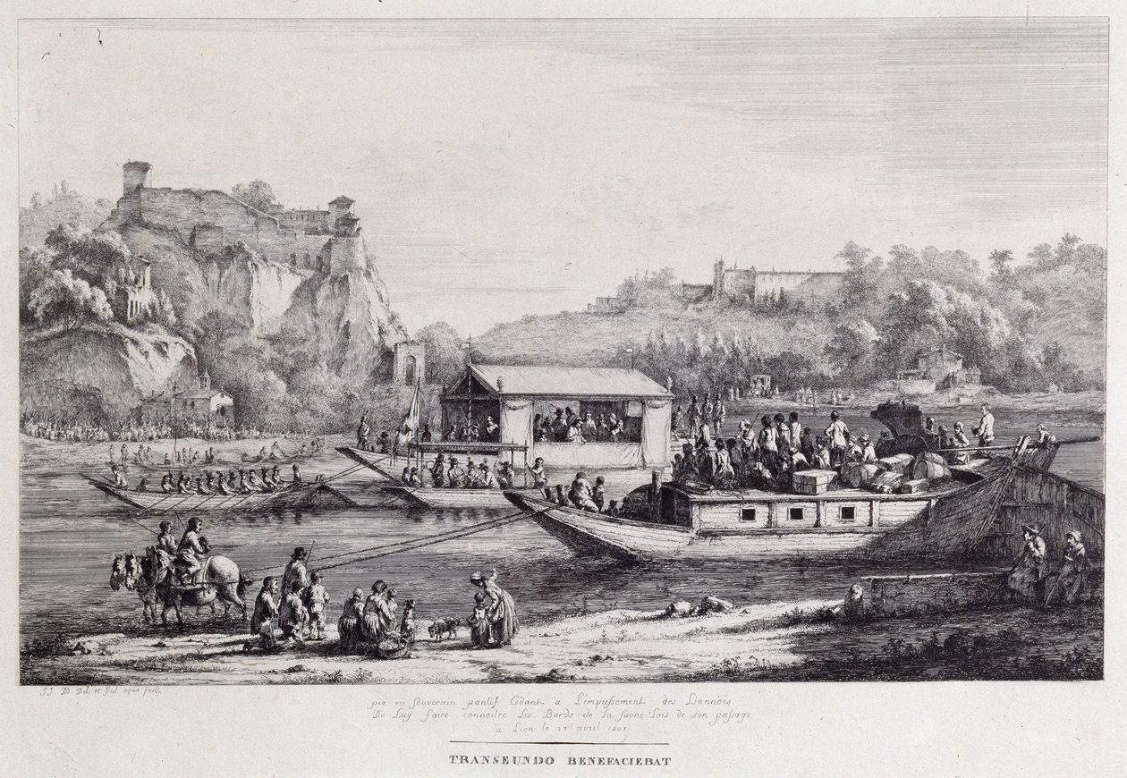 Båttur på Seinen, 1803 av Jean Jacques de Boissieu