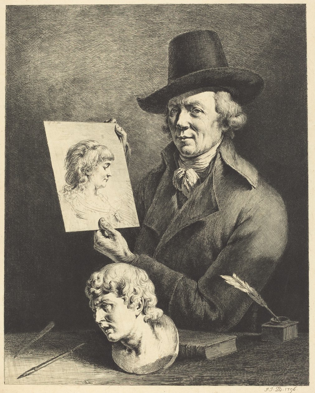 Selvportrett av Jean Jacques de Boissieu