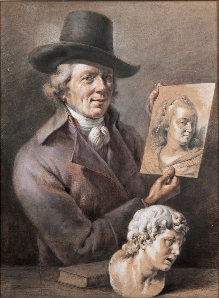 Selvportrett, andre halvdel av 1700-tallet.. av Jean Jacques de Boissieu