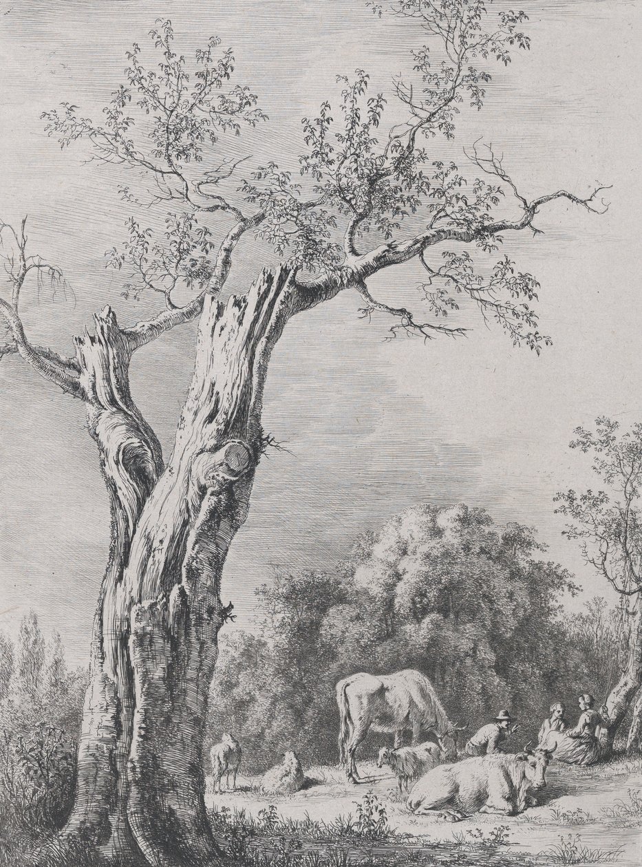 Vår, etter en tegning fullført i Saint-Chamond, 1795. av Jean Jacques de Boissieu