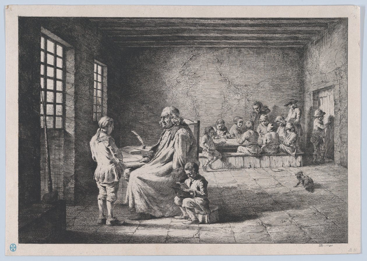 Skolemesteren, 1780. av Jean Jacques de Boissieu