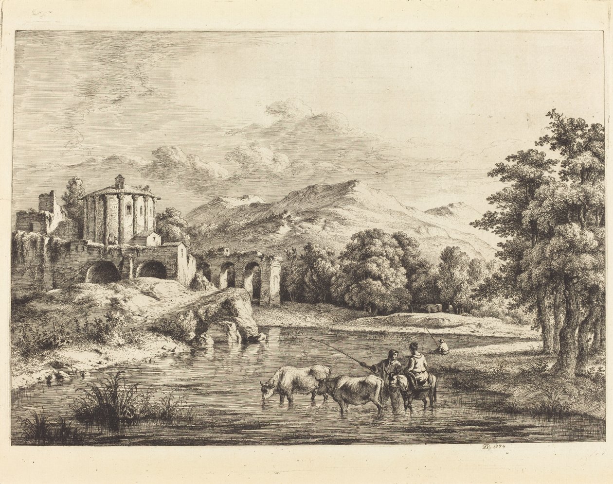 Vestas tempel av Jean-Jacques de Boissieu