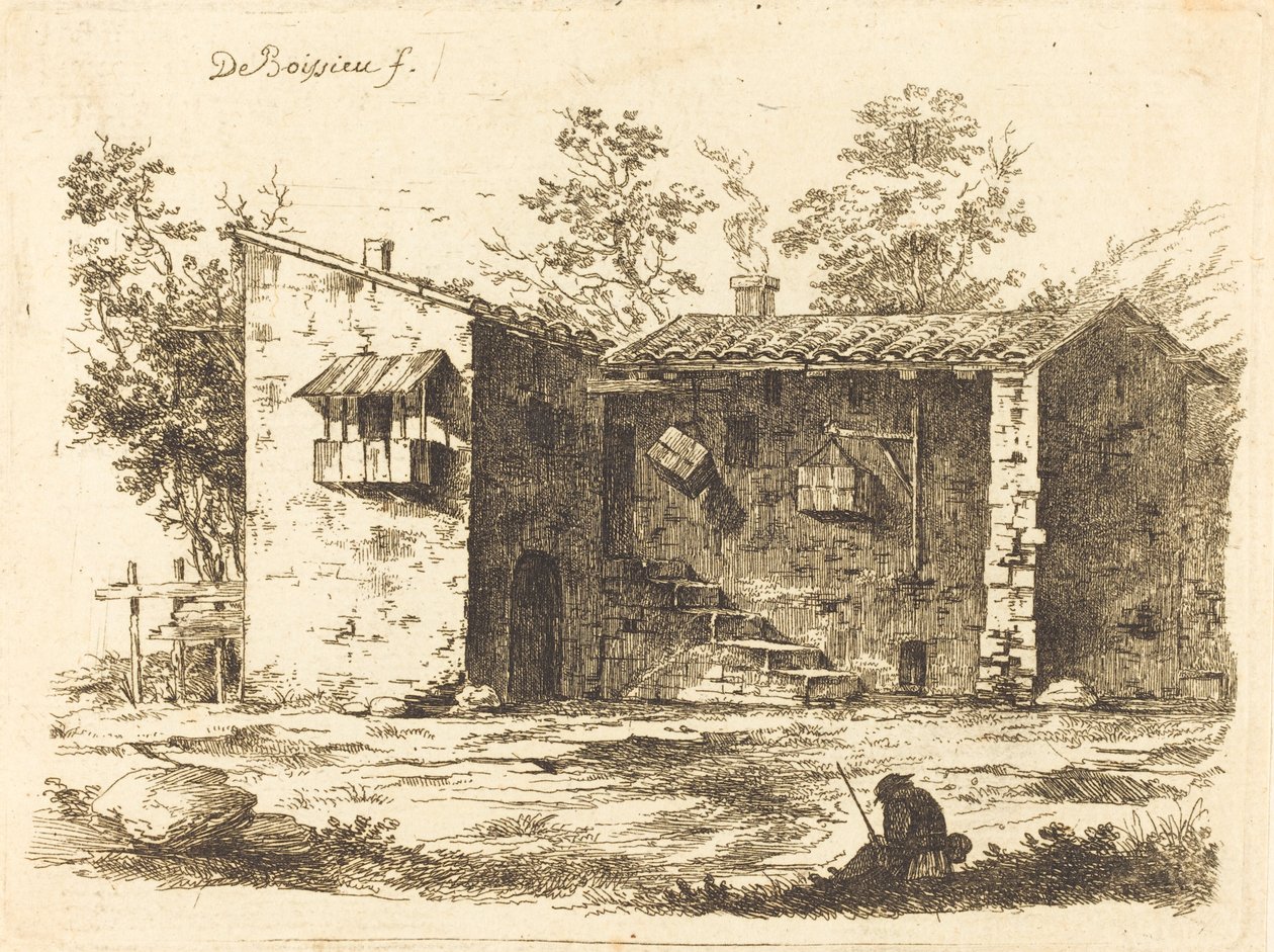 To hus med flistak av Jean Jacques de Boissieu
