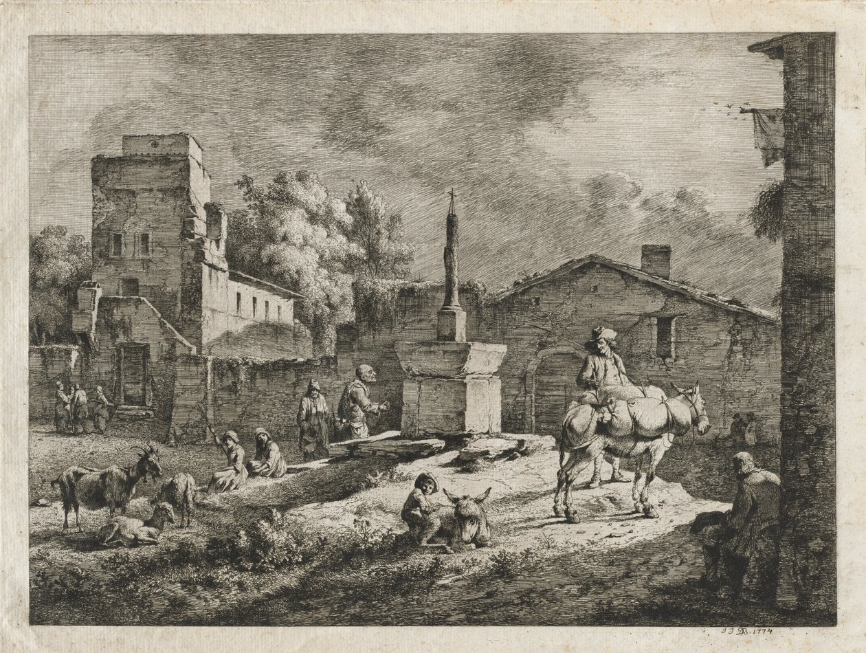 Utsikt over Saint-Andeol av Jean-Jacques de Boissieu