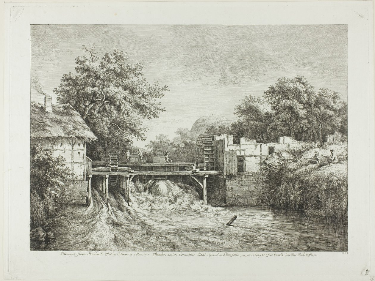 Vannmølle av Jean-Jacques de Boissieu