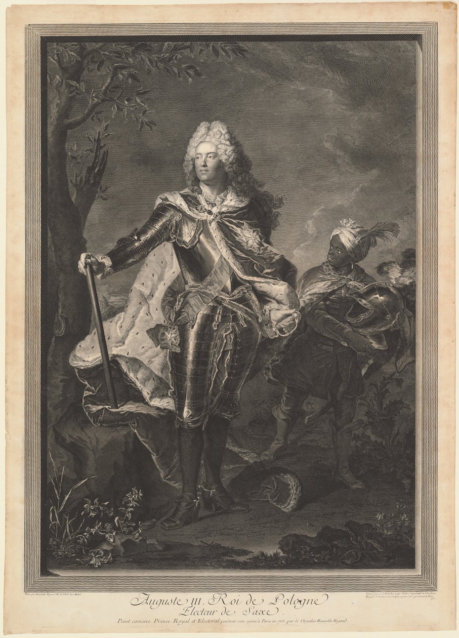 Augustus III. Konge av Polen, 1750. av Jean Joseph Balechou