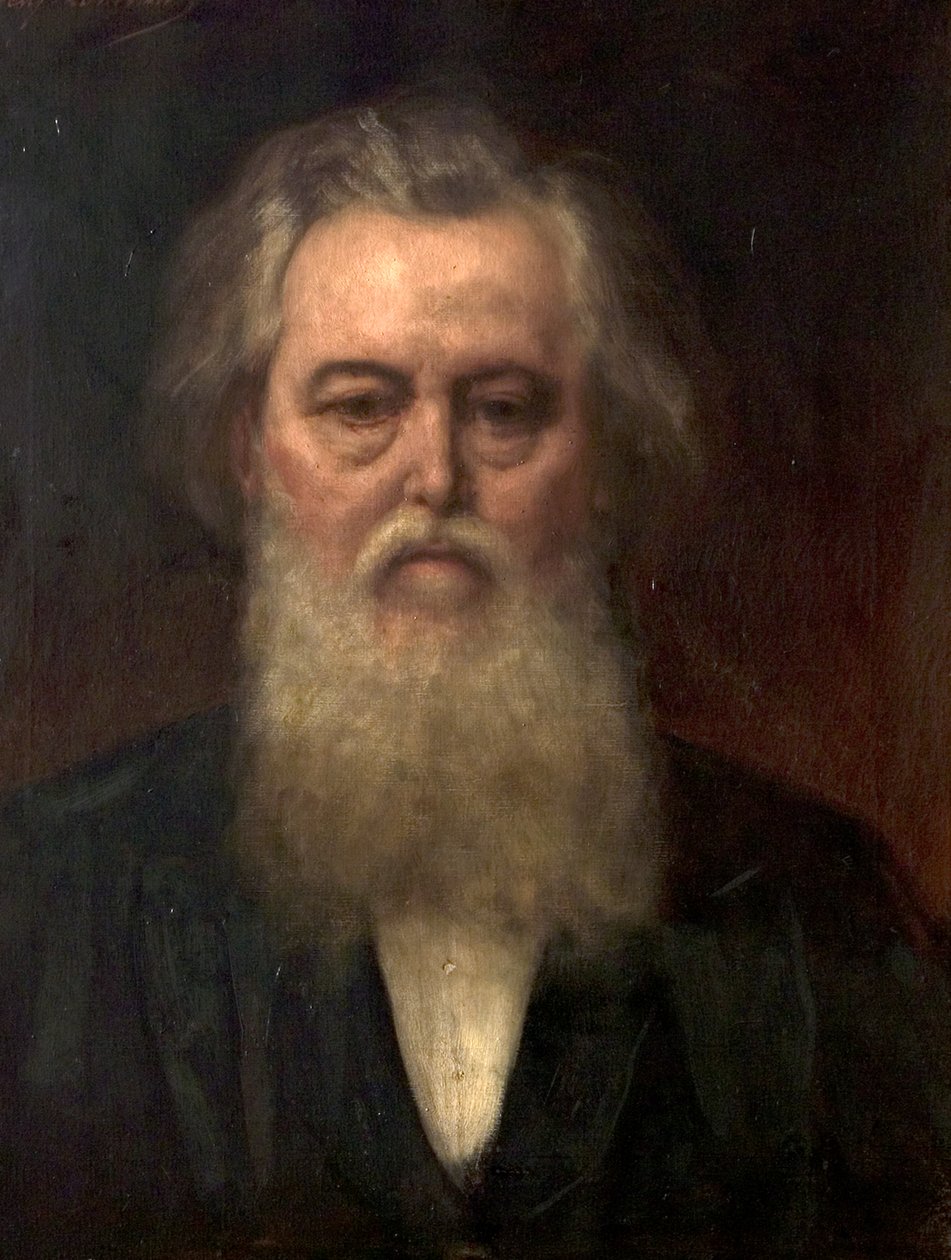 Dr John Chapman, ca. 1885 (olje på lerret) av Jean Joseph Benjamin (after) Constant