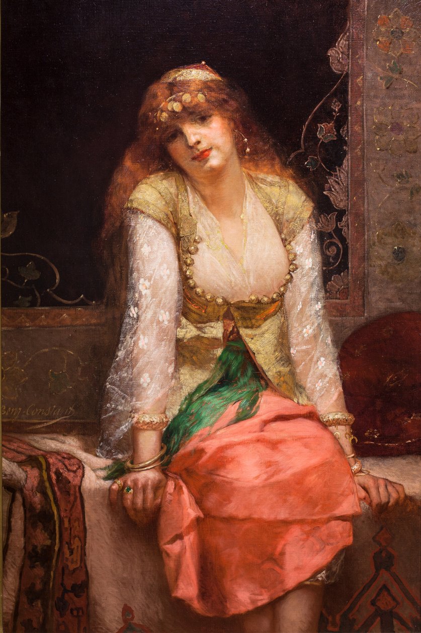 Orientalsk skjønnhet, før eller rundt 1880 (olje på lerret) av Jean Joseph Benjamin Constant