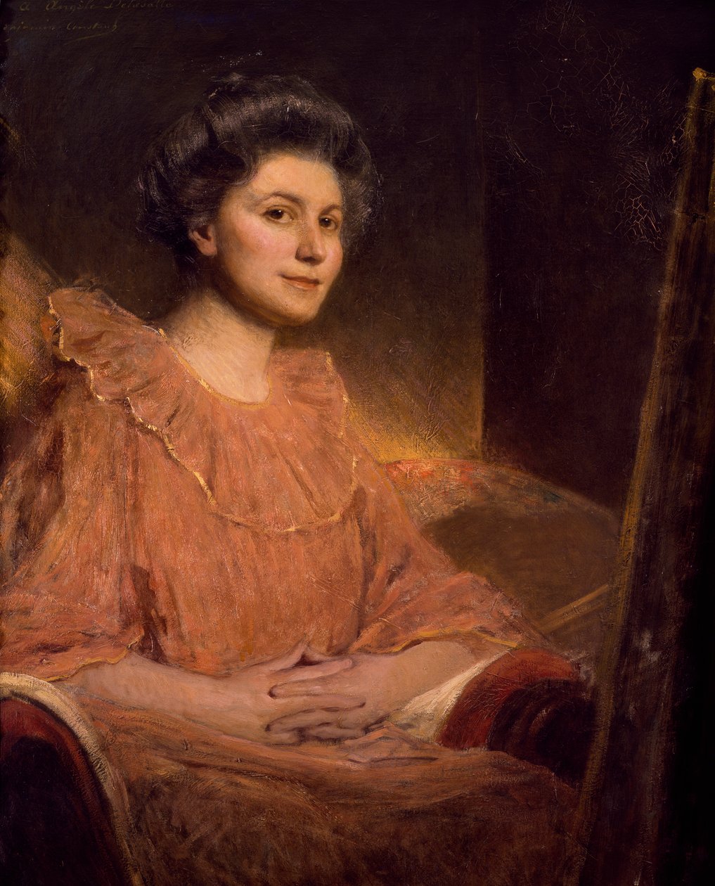Portrett av Angele Delasalle, av Jean Joseph Benjamin Constant (1845-1902) av Jean Joseph Benjamin Constant