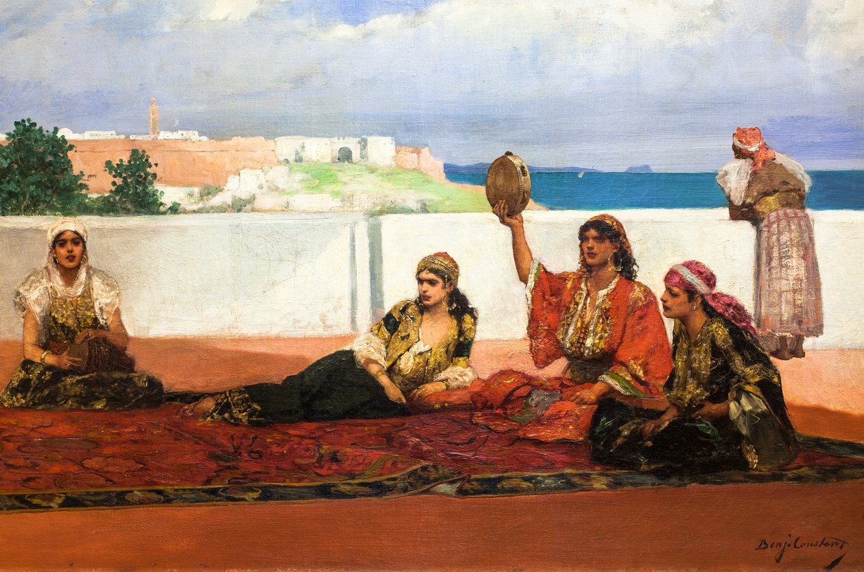 Skjerfdansen, ca. 1880 (olje på lerret) av Jean Joseph Benjamin Constant