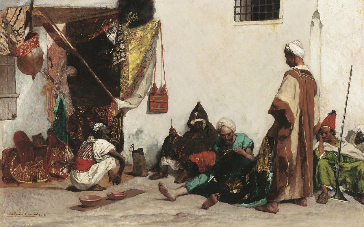 Skredderbutikken, 1878 av Jean Joseph Benjamin Constant