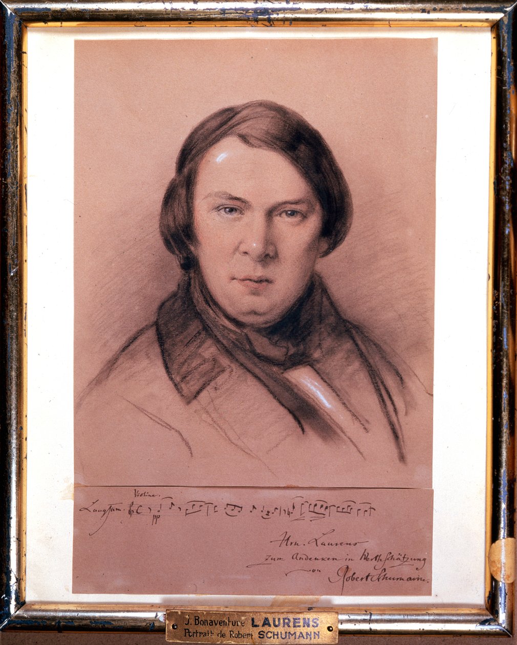Robert Schumann , tysk komponist, midten av 1800-tallet av Jean Joseph Bonaventure Laurens