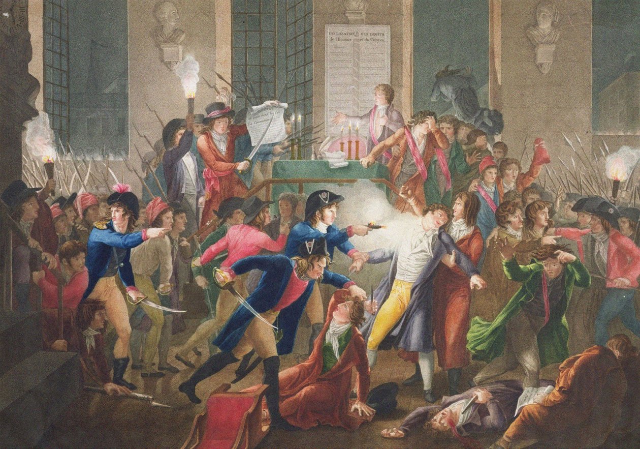 Arrestasjonen av Robespierre 27. juli 1794 etter Fulchran-Jean Harriet, ca. 1796 av Jean Joseph Francois Tassaert