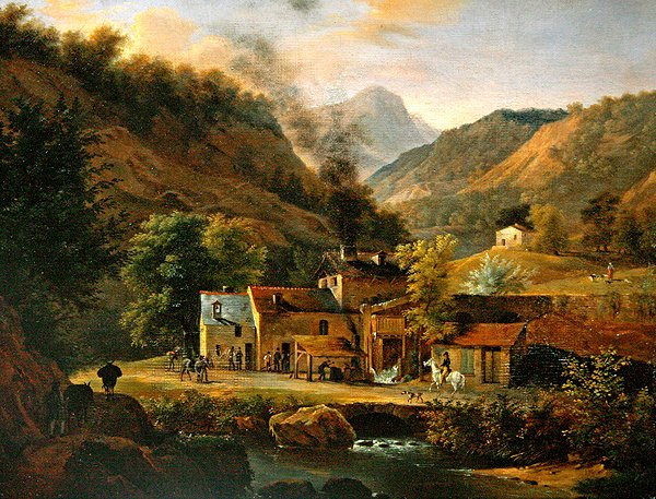 Dauphine Landscape, ca. 1820 (olje på lerret) av Jean Joseph Xavier Bidauld
