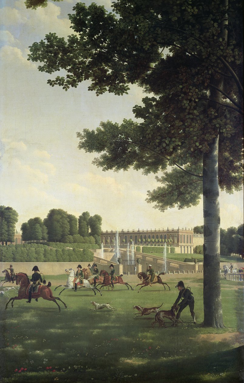 The Open Space foran Grand Trianon, 1810 av Jean Joseph Xavier Bidauld
