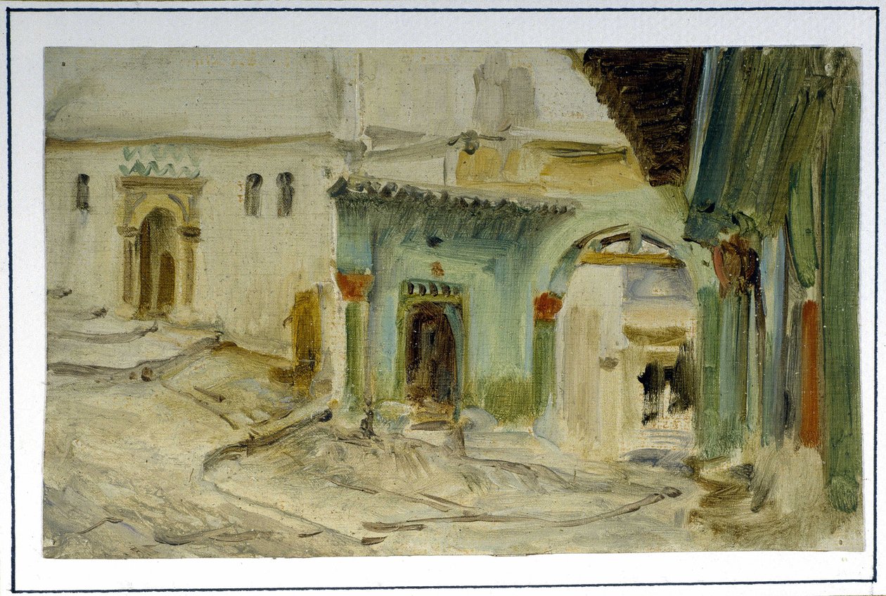 Kafeen kalt "" de Fromentin", Alger av Lecomte du Nouy (1842 - 1923), sent på 1800-tallet av Jean Jules Antoine Lecomte du Nouy