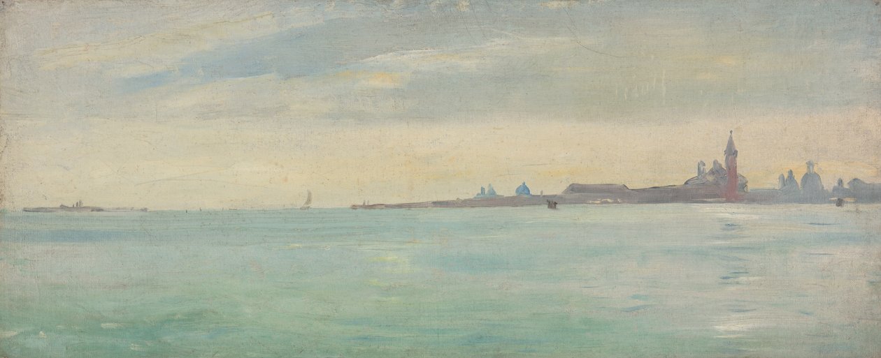 Venezia sett fra den offentlige hagen av Jean Jules Antoine Lecomte du Nouy