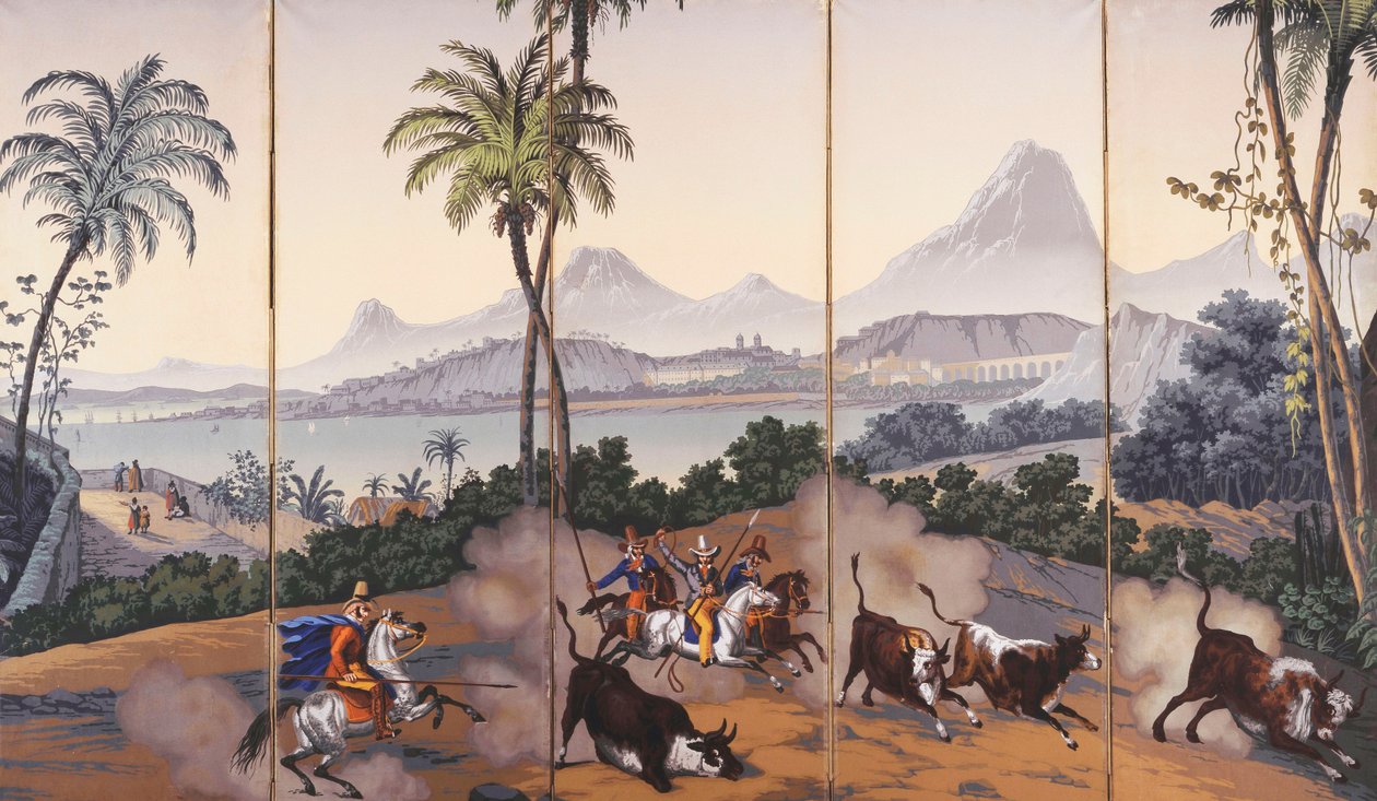Utsikt over Brasil, ca. 1829-35 av Jean Julien Deltil