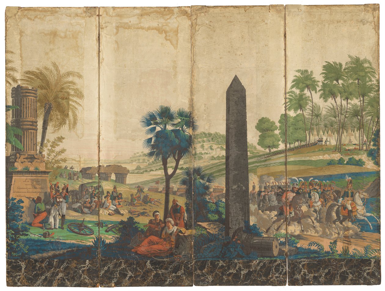 "Franskene i Egypt" [fransk i Egypt] av Jean Julien Deltil, 1791 – 1863