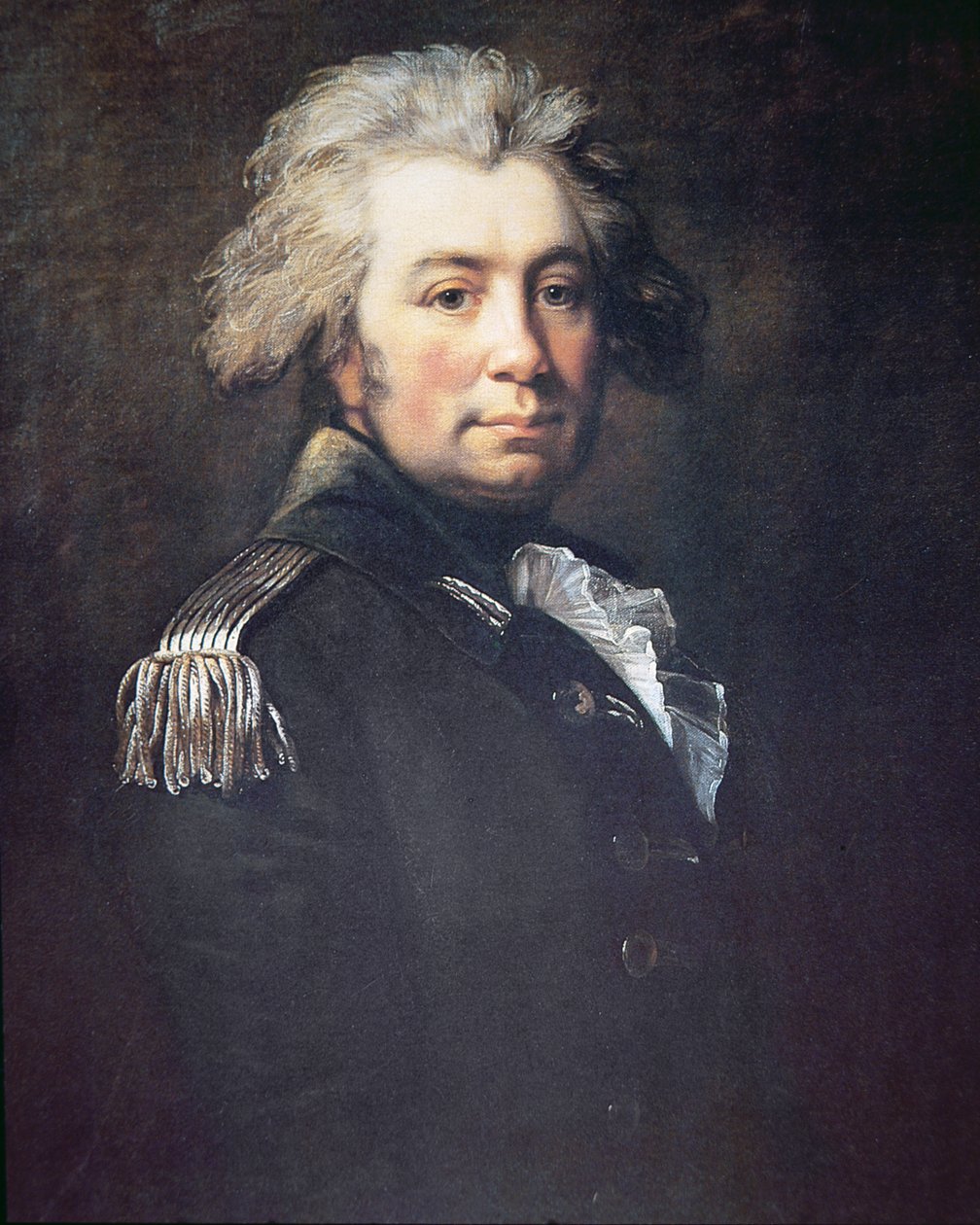 John Graves Simcoe (farge litho) av Jean Laurent (after) Mosnier