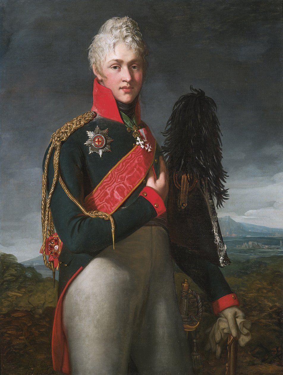 Portrett av Arkadi Alexandrovich Suvorov 1784-1811, grev Rymniksky, 1805 av Jean Laurent Mosnier